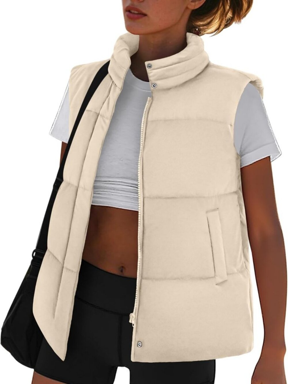 Lightweight Puffer Vest for Women | Sleeveless Quilted Jacket with Pockets